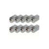 Digitus CAT 5e RJ45 modulārais savienotājs, 10 gab., zeltīti kontakti, sudraba krāsā