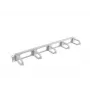 Plauktu kabeļu pārvaldības panelis LANBERG AK-1205-S, 1U metāla, 19 collu (48,3 cm), dziļums 80 mm, pelēks