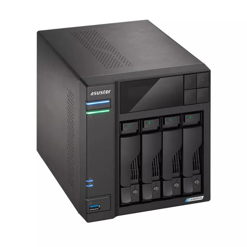 Asustor LOCKERSTOR 4 Gen2 (AS6704T) NAS galddators Intel® Celeron® N N5105 4 GB DDR4 0 TB ADM Melns
