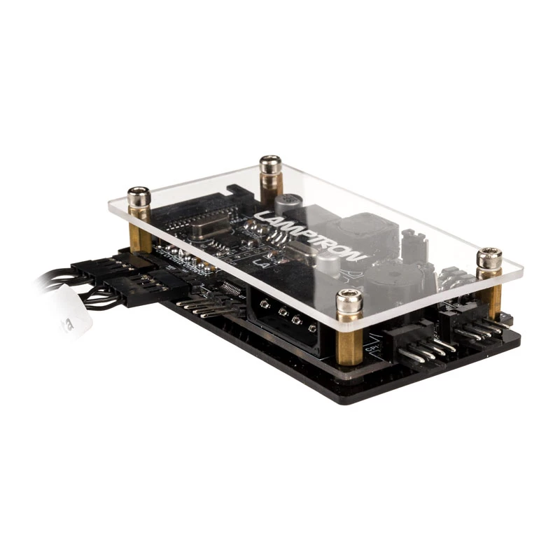 Lamptron TC20 PCI RGB ventilatora un LED kontrolieris — sudraba krāsā