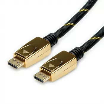 ROLINE 11.04.5921 DisplayPort kabelis 2 m Melns - Zelts (11.04.5921)