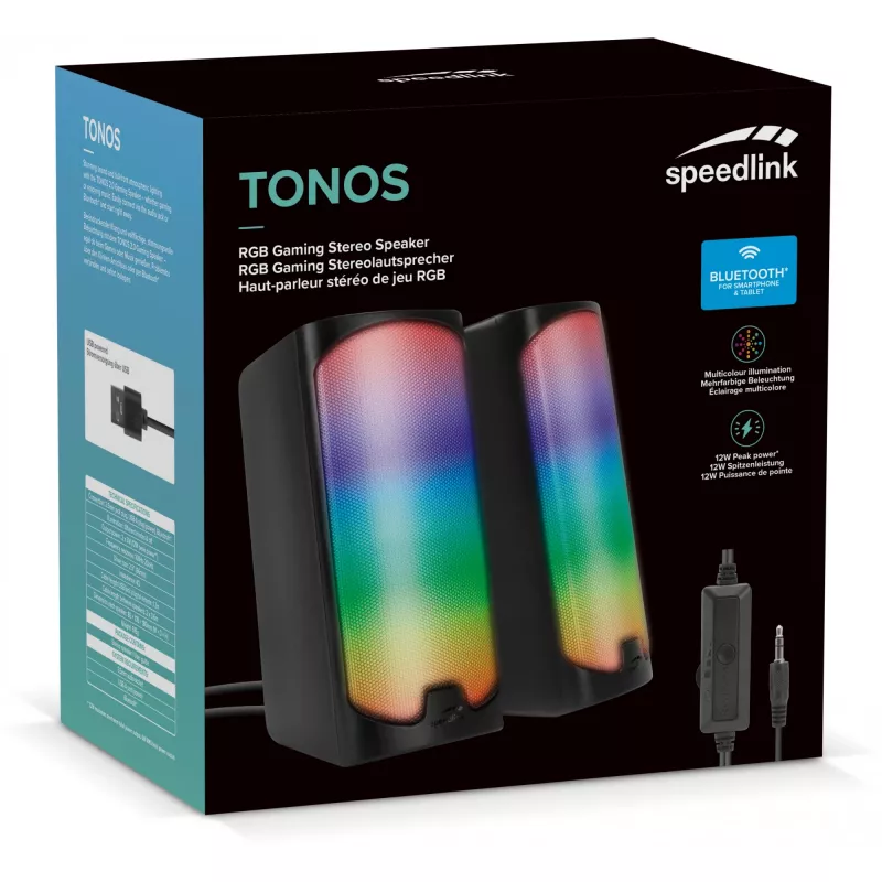 Skaļruņi SPEEDLINK TONOS RGB 6 W