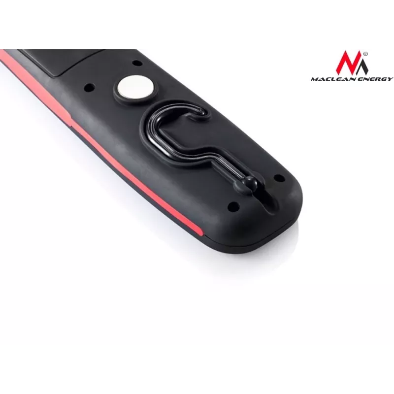 Darbnīcas lampa MACLEAN MCE03 — 24 LED, magnētiskā pamatne un āķis, darbināma ar baterijām (3×AAA)