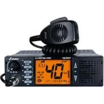 Profesionāls mobilais radio Stabo XM 5010e, 40 kanāli, melns, 188×54×160 mm
