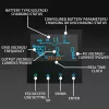 Qoltec, sprieguma pārveidotājs, hibrīda saules invertors Off-Grid 4kVA 4kW 120A MPPT LCD Wi-Fi BMS Sinus