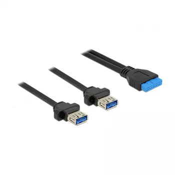 USB kabelis DeLOCK 85244 0.8 m melns