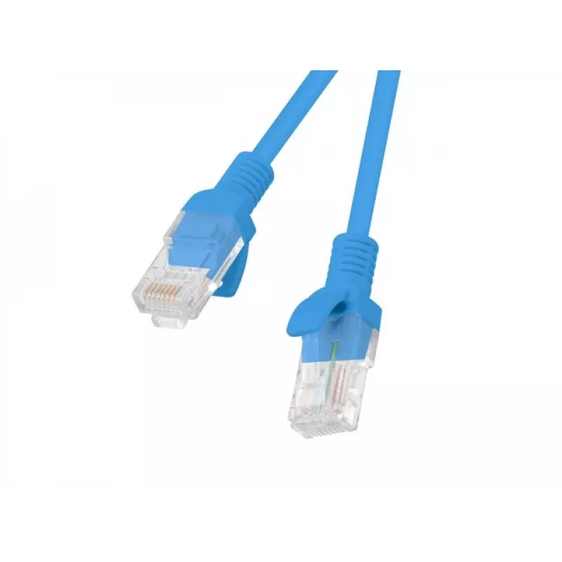 Patch cord LANBERG PCU6-20CC-0300-B RJ45 Cat.6 3 m zils U/UTP CCA 250 MHz
