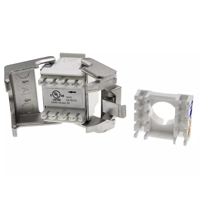 Alantec MB004-1 RJ45 bezzaru STP cat.6 PoE+ keystone modulis ALANTEC Plus - Uzlabota pārraides veiktspēja
