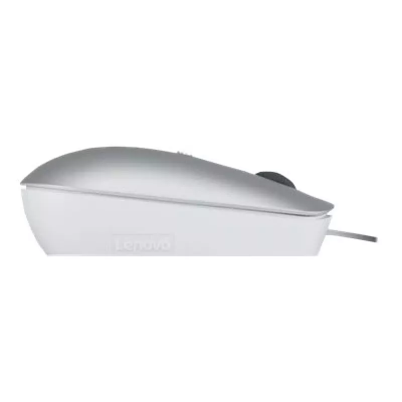 Vadu optiskā pele piemērota abām rokām Lenovo 540 USB Type-C, 3 DPI režīmi, pelēka, 4 pogas, 1,8 m kabelis