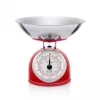 Mehāniskie virtuves svari ETA ETA577790030 — 5 kg ietilpība, 25 g precizitāte, nerūsējošā tērauda virsma, balts korpuss