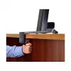 Multivides statīvs ERGOTRON WorkFit-S Single HD ar Worksurface+ — Melns, augstuma regulēšana 58 cm, maks. slodze 13,2 kg, ekrāniem līdz 30 collām