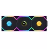 Fan Lian Li UNI FAN SL Wireless LCD 120 Melns 3 pcs