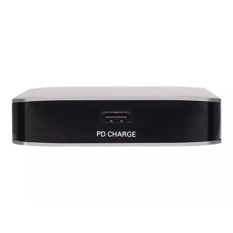 Eaton Tripp Lite USB-C dokstacija, divi displeji - 4K 60 Hz HDMI, USB 3.2 Gen 1, USB-A centrmezgls, GbE, atmiņas karte, 100W PD uzlāde, pelēka - dokstacija - USB-C - 2 x HDMI - 1GbE (U442-DOCK)