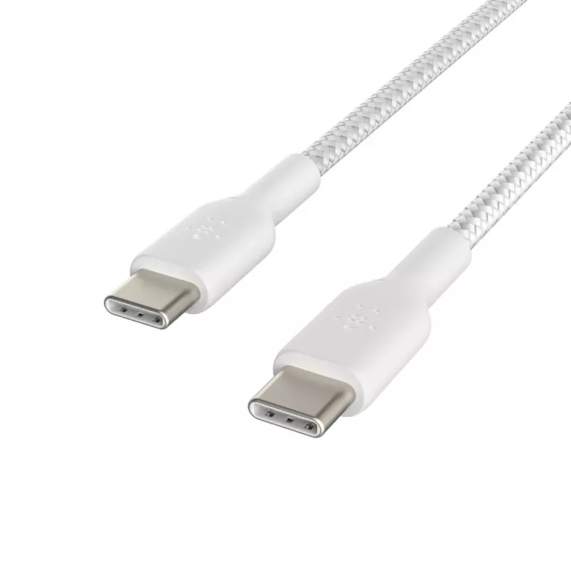 Pīts USB-C uz USB-C kabelis 1m Balts