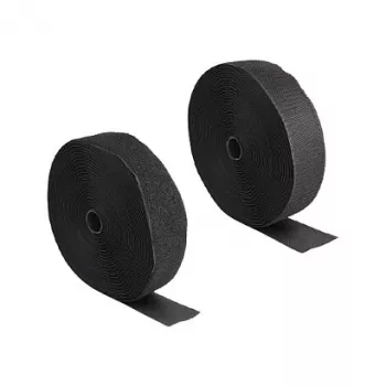 DeLOCK Izturīga āķa-cilpas lente 15m x 50mm melna