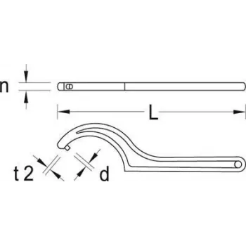 Spanner Wrench Gedore 6337470 svars 276 g