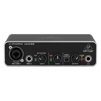 Behringer UMC22 papildu mūzikas aprīkojums Koncertu/Studijas priekšpastiprinātājs