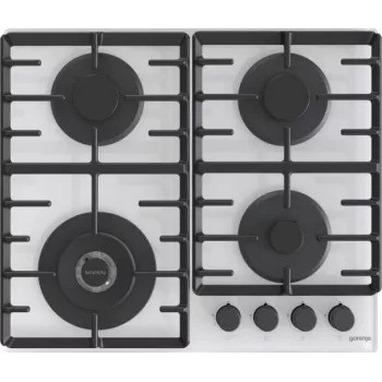 Gorenje GTW642SYW baltā iebūvējamā 60 cm gāzes plīts ar 4 zonām