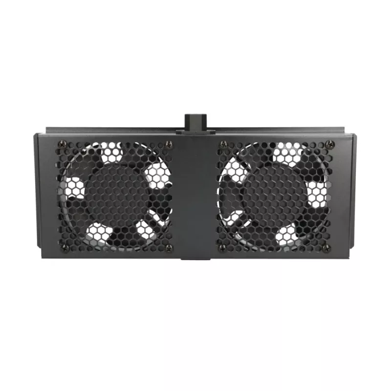 Dzesēšanas ventilators Extralink 2 FANS ROOF COOLING UNIT 220V AC melns metāla