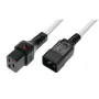 Microconnect MC-C19C20LOCK-3M-W bloķējošais strāvas kabelis 3 m