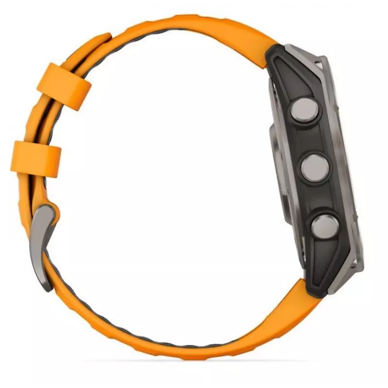 Garmin Fenix 8 3,56 cm (1,4) AMOLED 51 mm Digitāls 454 x 454 pikseļi Skārienekrāns Titāns Wi-Fi GPS (satelīts)