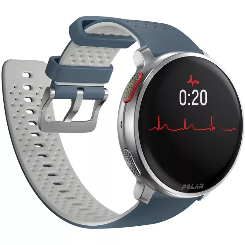 Polar Vantage V3 - Alumīnijs - Sporta pulkstenis ar siksnu - Silikons - Displejs 3,5 cm (1,39) - 32 GB - Bluetooth - 57 g - debeszils (900108892)