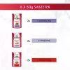GOURMET Mon Petit Meat Mix – mitrā kaķu barība – 6 x 50 g