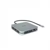 DICOTA D32057 USB Type-C centrmezgls 10000 Mbit/s sudraba krāsā