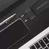 GaN klēpjdatoru lādētājs QOLTEC 52419 65W USB-C PD 5V/20V 3A/3.25A, 220–240V, 1,8 m kabelis, melns