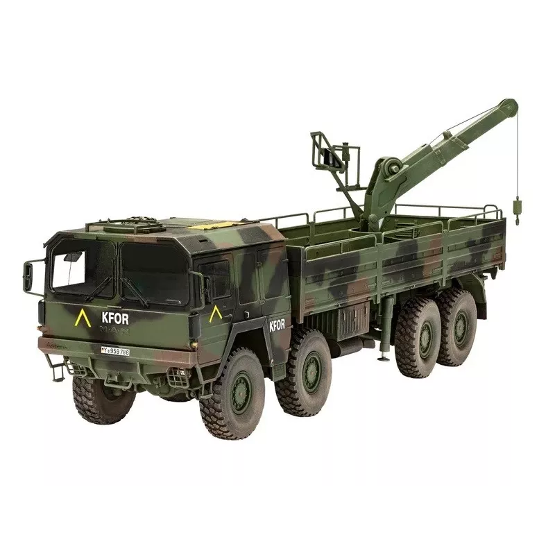 Plastmasas modelēšanas komplekts REVELL Man 10T Milgl 8x8 Truck 1/35 mērogā