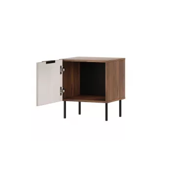 Naktsgaldiņš Cama Meble ALMERA 50x42x44 cm, 2 gab., valrieksts/kašmirs, MDF un skaidu plātne