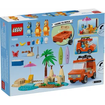 LEGO Bluey Blue Car Family Trip 11202 — rotaļu komplekts iztēles spēlēm