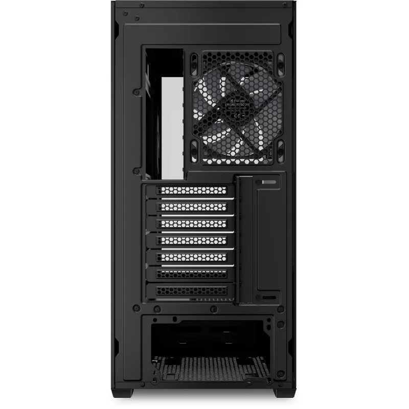 PC korpuss Sharkoon SK6 ARGB Tower ATX melns — mid-tower ATX, ARGB apgaismojums, rūdīta stikla sānu panelis