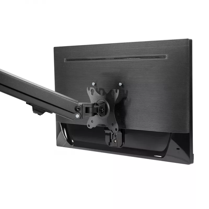 Monitora stiprinājums MACLEAN MC-906 17 collu–27 collu displejiem, VESA 75x75–100x100, regulējams augstums, slīpums un rotācija, atbalsta līdz 7 kg