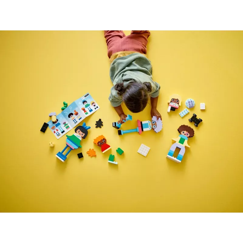 Konstruktors LEGO DUPLO 10423 uzbūvējamu cilvēku komplekts, 71 gab., vecumam no 3 gadiem, figūras augstums 260 mm