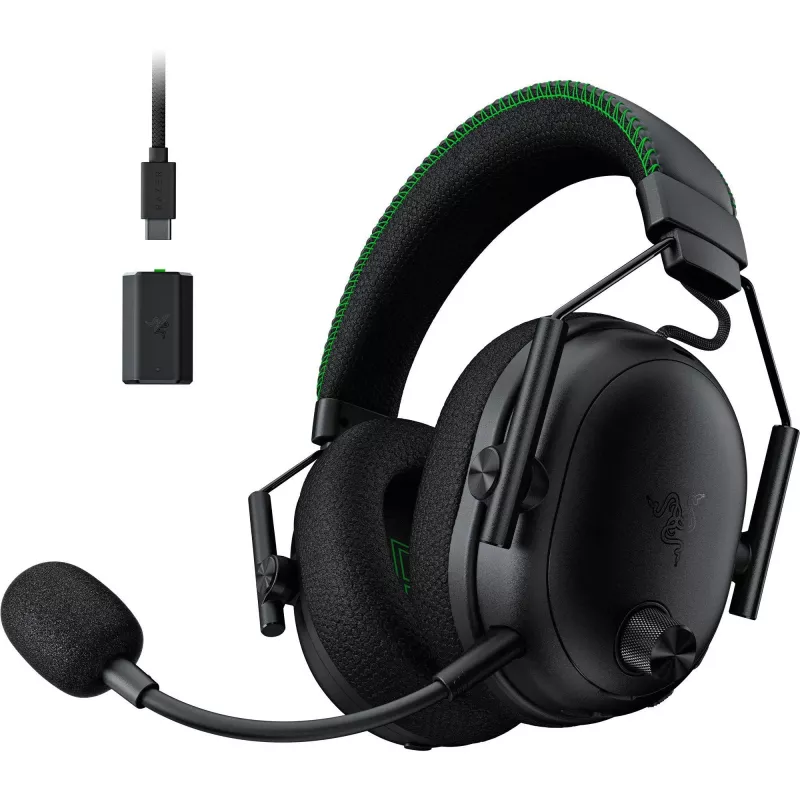 BlackShark V3 Pro for Xbox, spēļu austiņas melnas, ANC, 2,4 GHz dongle, Bluetooth, USB, 3,5 mm ligzda