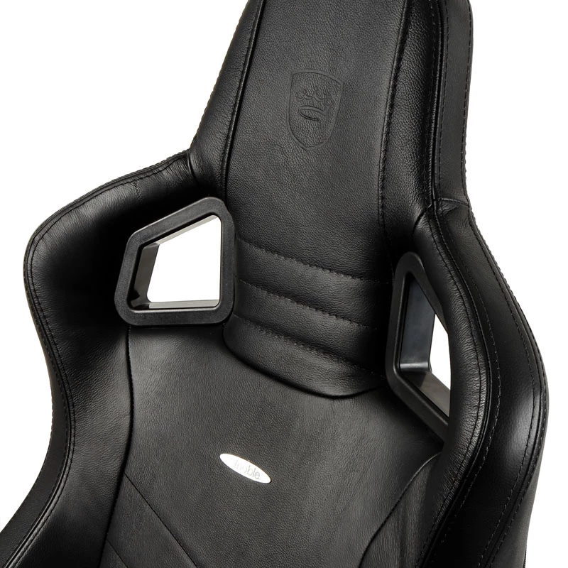 noblechairs EPIC īsta āda spēļu krēsls - Melns