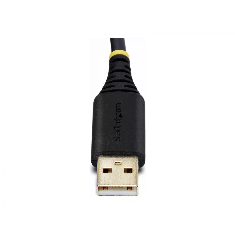 StarTech.com 60 cm 2 portu USB–seriālā adaptera kabelis, maināmas DB9 skrūves/uzgriežņi, COM saglabāšana, USB-A uz DB9 RS232, FTDI, 4. līmeņa ESD aizsardzība, Windows/macOS/ChromeOS/Linux – izturīga TPE konstrukcija