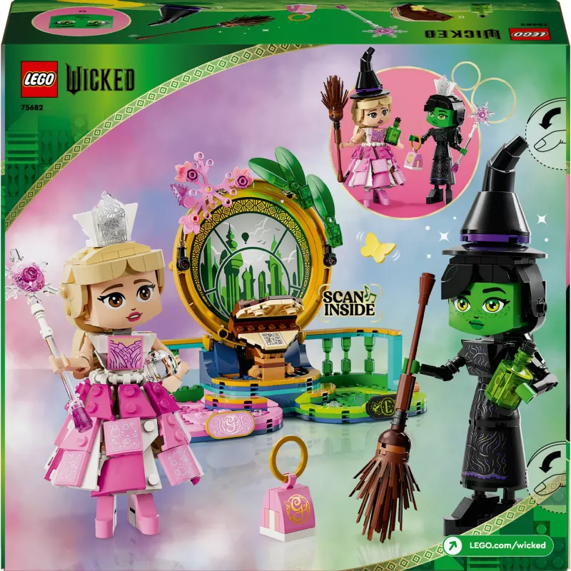LEGO Wicked figūriņas Elphaba un Glinda 75682 – kolekcionējams minifigūru komplekts