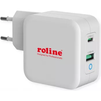 ROTRONIC-SECOMP Roline - Barošanas bloks - 65 W - 3,25 A - PD, QC 3.0 - 2 izejas porti (USB, USB-C)