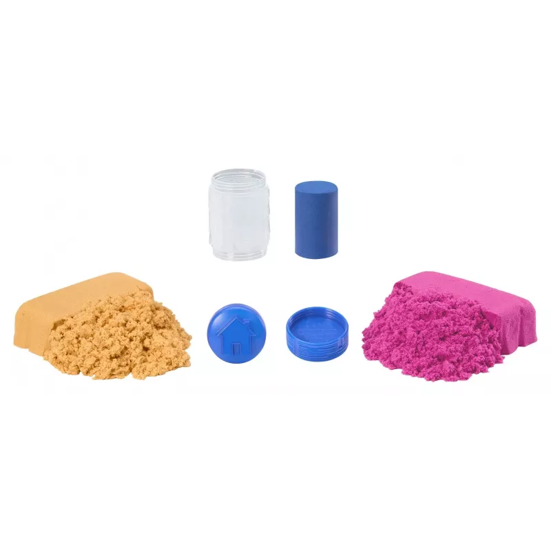 Kinetic sand Wonder Factory Never Dry Sand maisiņš, oranži sarkans