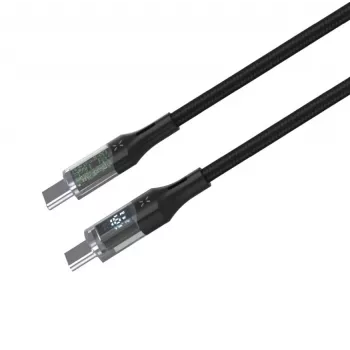 Fiksēts | USB-C/USB-C kabelis ar displeja atbalstu, PD atbalsts, 2m, USB 2.0, 100W | FIXDD-CC2-BK