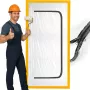 putekļu barjera durvju renovācijai, putekļu aizkars 220X110 durvis