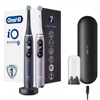 Zobu birste Oral-B iO Series 9 Duo 2 gab. Melnā Oniksa / Rožu kvarcs