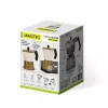 Alumīnija plīts virsmas moka katls Maestro MR-1657-3-BEIGE – 3 tasīšu espresso kafijas automāts, smilškrāsas