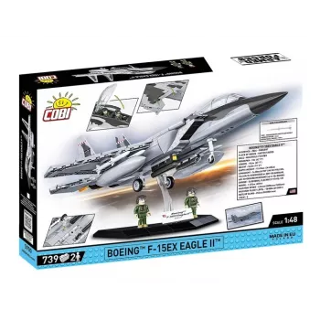 Cobi Building Blocks Boeing F-15EX Eagle II modeļa komplekts COIB-5900, kolekcionējams mēroga konstrukcijas komplekts