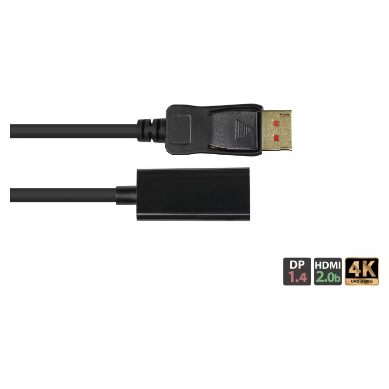 Good Connections Adapter DisplayPort 1.4 St uz HDMI 2.0b Bu 4K @60Hz apm. 20cm