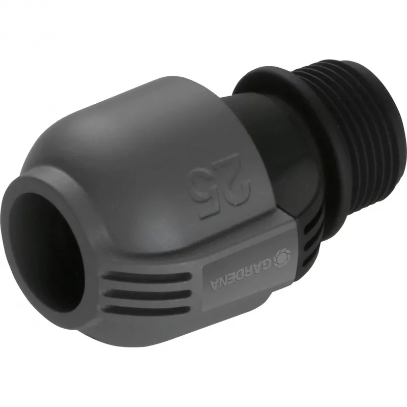 Sprinkleru sistēmas savienotājs 25 mm > 1, melns savienotājs/pelēks