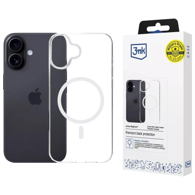 Aizsargmaciņš 3MK Armor MagCase Apple iPhone 16 Plus — izturīgs, plāns dizains