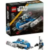 LEGO Star Wars kapteiņa Reksa Y-wing mikrokaujas kuģis — kolekcionējams Clone Wars zvaigžņu kuģa transportlīdzeklis ar tēla minifigūru, piemērots zēniem no 6 gadu vecuma